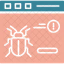 Error Del Sitio Web Virus Navegador Icono