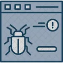 Error Del Sitio Web Virus Navegador Icono