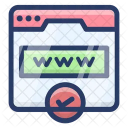 Sitio web certificado  Icono