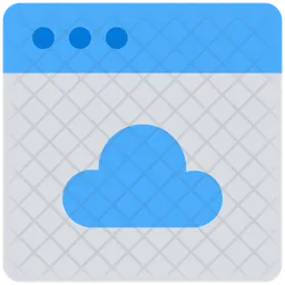 Nube del sitio web  Icono