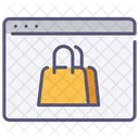 Compras En El Sitio Web Icono