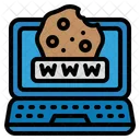 Cookie De Sitio Web Cookie Web Sitio Web Icono