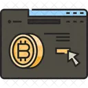 Sitio Web Bitcoin Dinero Icono