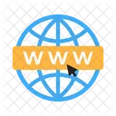 Cursor Del Sitio Web Nube Internet Icono