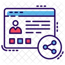 Compartir Datos Del Sitio Web Compartir Contenido Compartir Informacion Icono