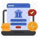 Sitio Web Bancario Seguro Banca Web Banca En Linea Icono