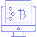 Sitio Web De Bitcoin Bitcoin Bitcoin En Linea Icono