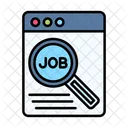 Busqueda Trabajo Busqueda De Empleo Icono