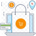 Sitio web de comercio electrónico  Icono