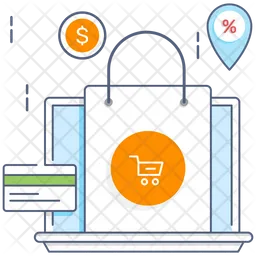 Sitio web de comercio electrónico  Icono