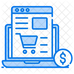 Sitio web de comercio electrónico  Icono