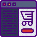 Sitio web de comercio electrónico  Icono