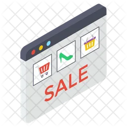 Sitio web de compras  Icono