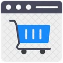 Sitio Web De Compras Compras En Linea Sitio Web De Comercio Electronico Icono