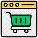 Sitio Web De Compras Compras En Linea Sitio Web De Comercio Electronico Icono