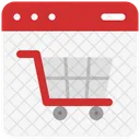 Sitio Web De Compras Compras En Linea Carrito De Compras Icono