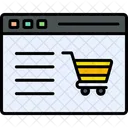 Sitio web de compras  Icono