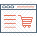 Sitio Web De Compras Comercio Electronico En Linea Icono