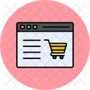 Sitio web de compras  Icono