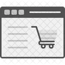 Sitio web de compras  Icono