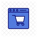 Sitio web de compras  Icono