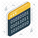 Datos Binarios Codigo Binario Sitio Web De Datos Binarios Icono