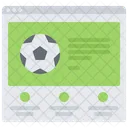 Sitio web de fútbol  Icono