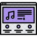 Sitio web de música  Icono