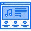 Sitio web de música  Icono