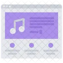 Sitio web de música  Icono