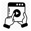 Sitio web de vídeos  Icono