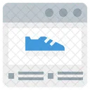 Sitio web de zapatos  Icono