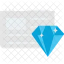 Sitio Web De Diamantes Diamante Premium Icono