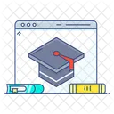 Sitio web educativo  Icono