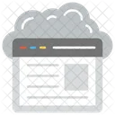 Nube Sitio Web Web Icono