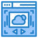 Sitio web en la nube  Icono