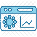 Sitio web de estadísticas de virus  Icono