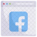 Sitio web facebook  Icono