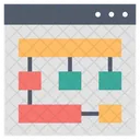 Flujo Del Sitio Web Algoritmo Del Sitio Web Flujo Icono