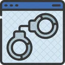 Sitio web ilegal  Icono