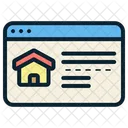 Sitio web inmobiliario  Icono