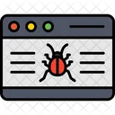 Sitio web de malware  Icono