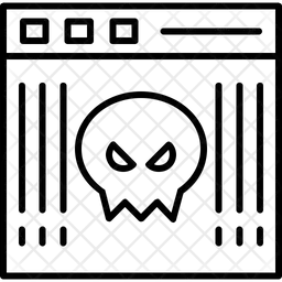 Sitio web de malware  Icono