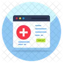 Sitio web médico  Icon