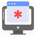 Medico Sitio Web Monitor Icon