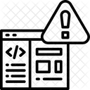 Peligro del sitio web  Icono