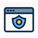 Seguro Sitio Web Firewall Icono