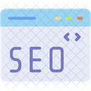 SEO Del Sitio Web Icono