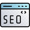 SEO Del Sitio Web Icono