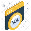 Sitio web sql  Icono